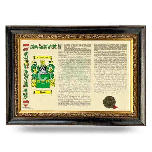 Wynn Armorial Landscape Framed - Heirloom