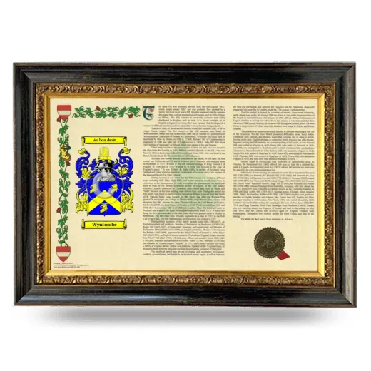 Wyntombe Armorial Landscape Framed - Heirloom