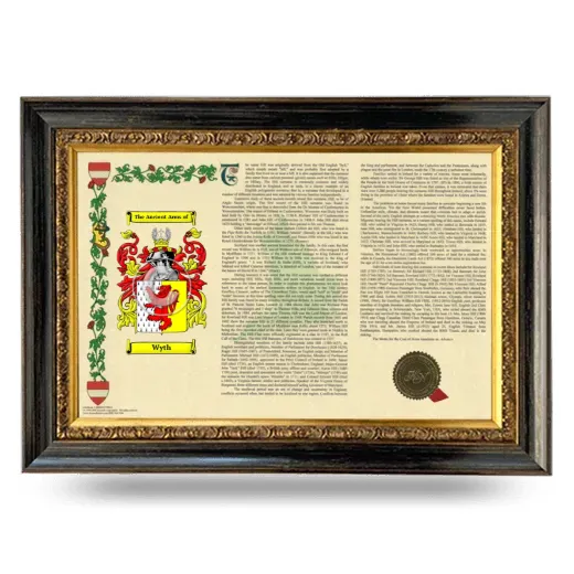 Wyth Armorial Landscape Framed - Heirloom