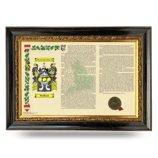Wythtant Armorial Landscape Framed - Heirloom