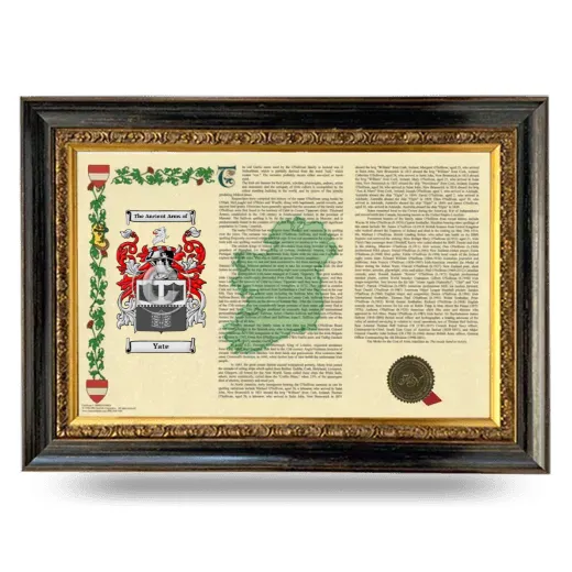 Yate Armorial Landscape Framed - Heirloom