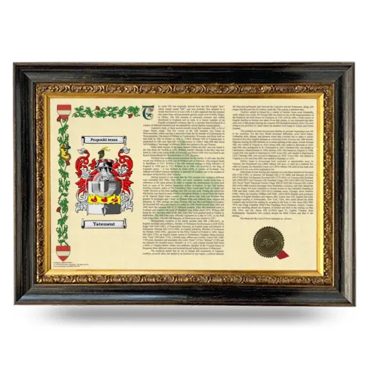Yatement Armorial Landscape Framed - Heirloom