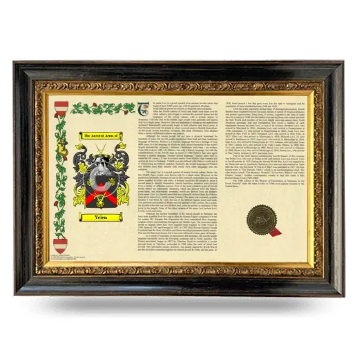 Yelen Armorial Landscape Framed - Heirloom