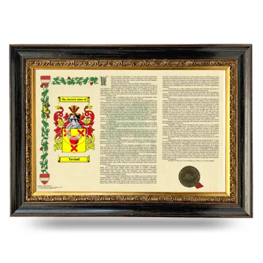 Yevind Armorial Landscape Framed - Heirloom