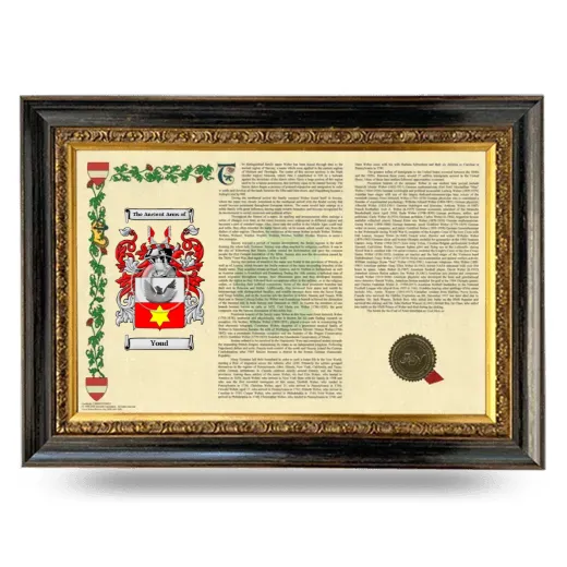 Youd Armorial Landscape Framed - Heirloom