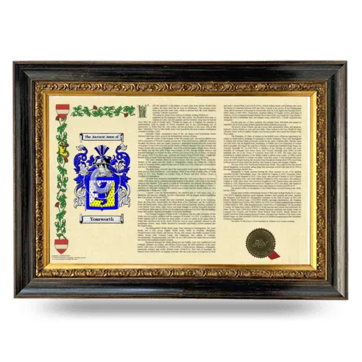 Yourworth Armorial Landscape Framed - Heirloom