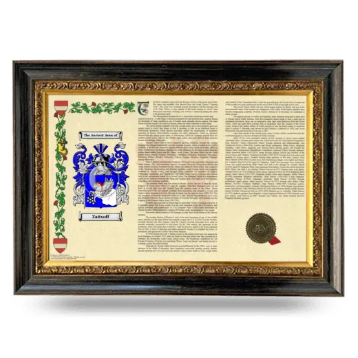 Zaitsoff Armorial Landscape Framed - Heirloom