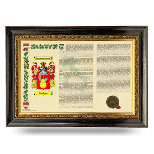 Zecchino Armorial Landscape Framed - Heirloom