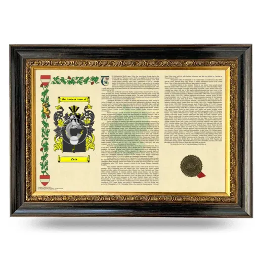 Zeis Armorial Landscape Framed - Heirloom