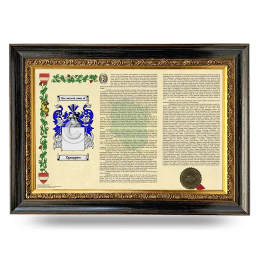 Zgraggen Armorial Landscape Framed - Heirloom