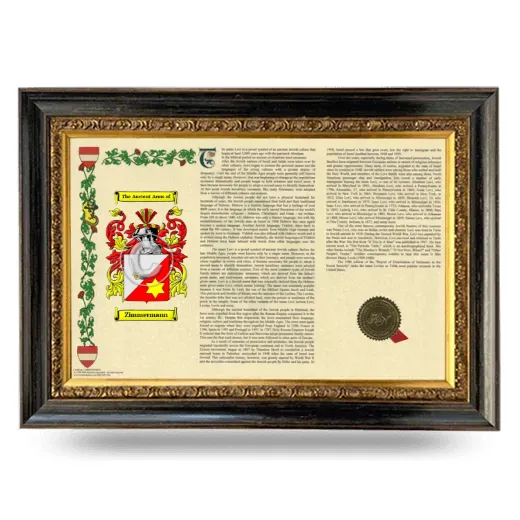 Zimmermann Armorial Landscape Framed - Heirloom