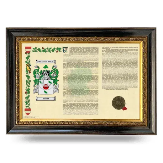 Zinert Armorial Landscape Framed - Heirloom
