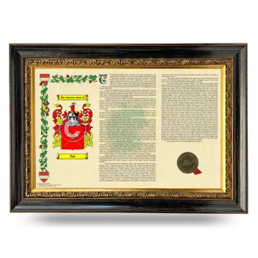 Zur Armorial Landscape Framed - Heirloom
