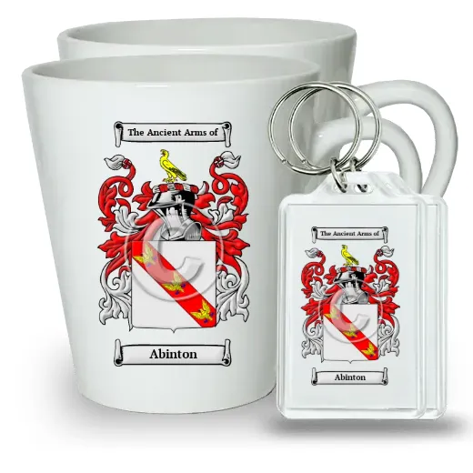Abinton Pair of Latte Mugs and Pair of Keychains