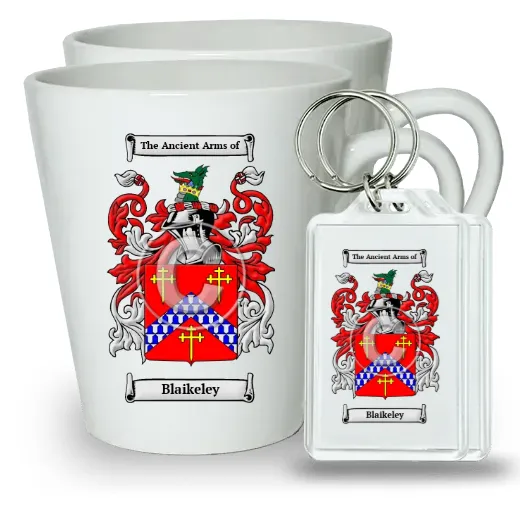 Blaikeley Pair of Latte Mugs and Pair of Keychains