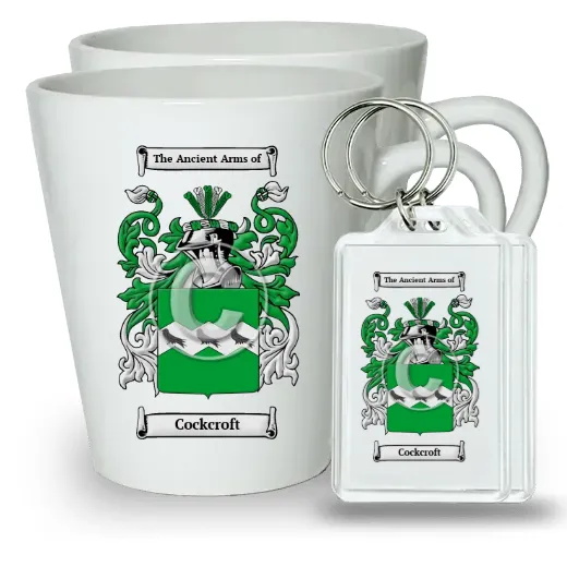 Cockcroft Pair of Latte Mugs and Pair of Keychains