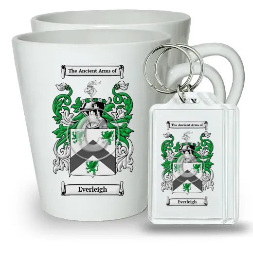 Everleigh Pair of Latte Mugs and Pair of Keychains