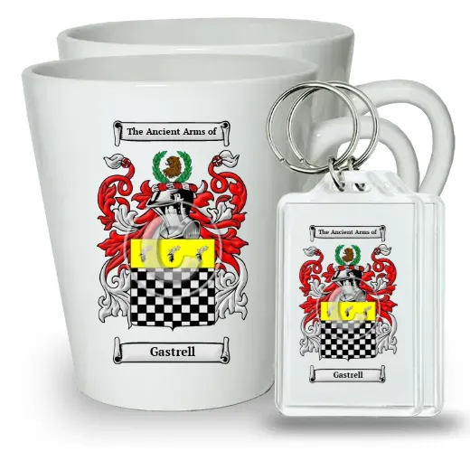 Gastrell Pair of Latte Mugs and Pair of Keychains