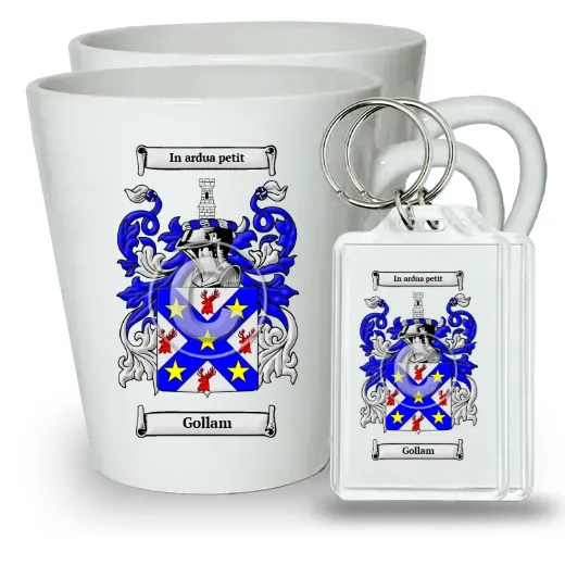 Gollam Pair of Latte Mugs and Pair of Keychains