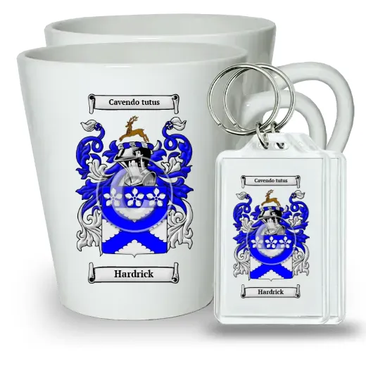Hardrick Pair of Latte Mugs and Pair of Keychains