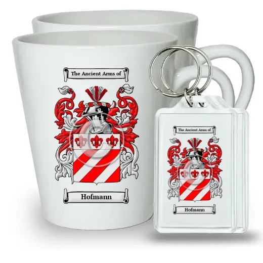 Hofmann Pair of Latte Mugs and Pair of Keychains