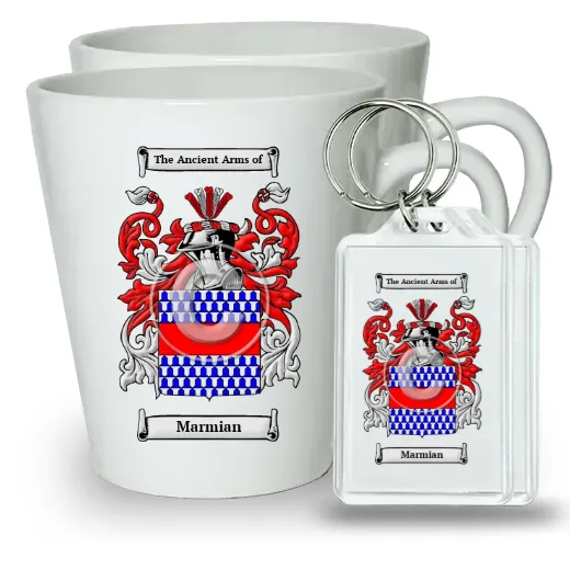 Marmian Pair of Latte Mugs and Pair of Keychains