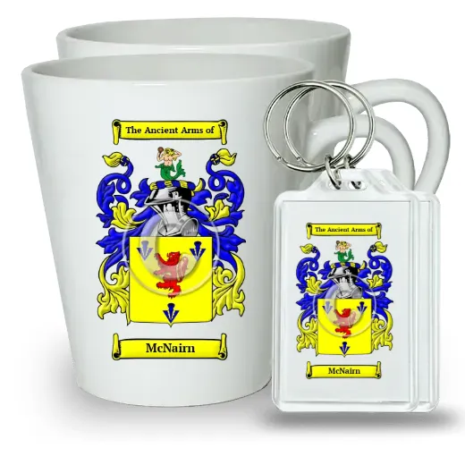 McNairn Pair of Latte Mugs and Pair of Keychains