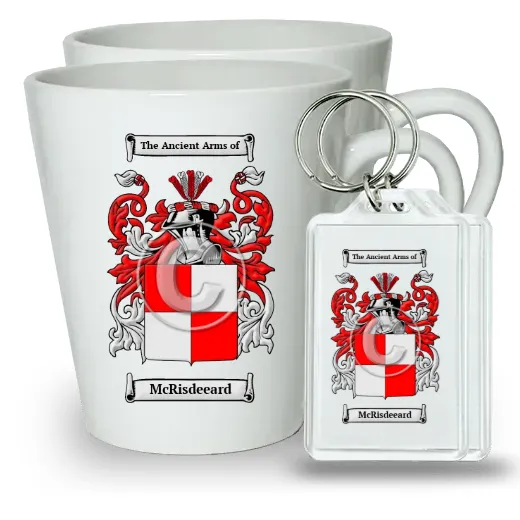 McRisdeeard Pair of Latte Mugs and Pair of Keychains