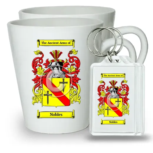 Nobles Pair of Latte Mugs and Pair of Keychains