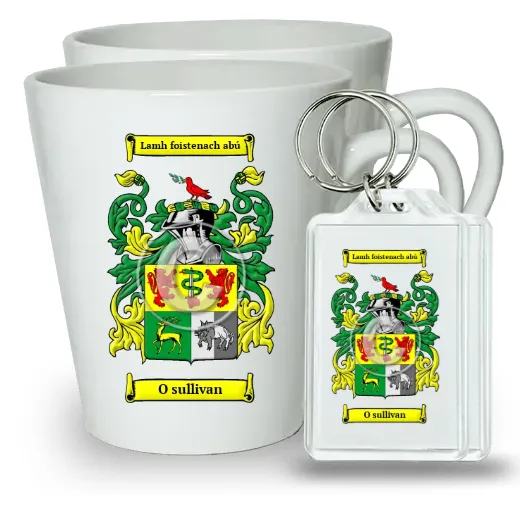 O sullivan Pair of Latte Mugs and Pair of Keychains