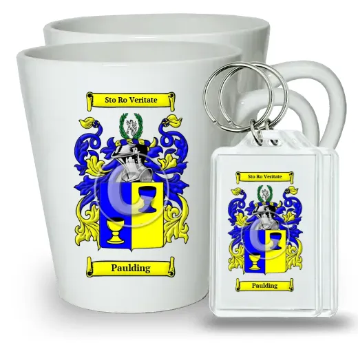 Paulding Pair of Latte Mugs and Pair of Keychains
