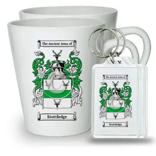 Stottledge Pair of Latte Mugs and Pair of Keychains