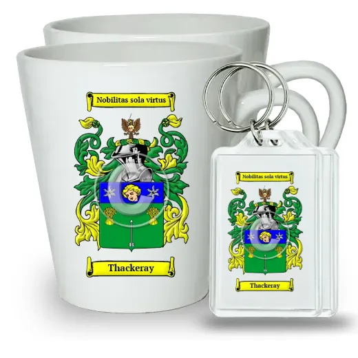 Thackeray Pair of Latte Mugs and Pair of Keychains