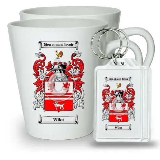 Wilot Pair of Latte Mugs and Pair of Keychains