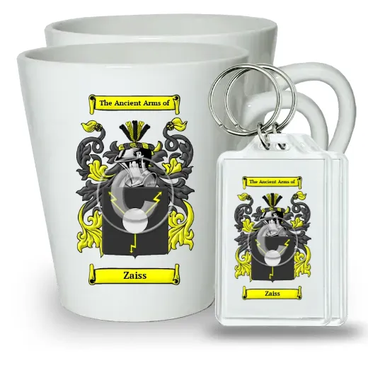 Zaiss Pair of Latte Mugs and Pair of Keychains