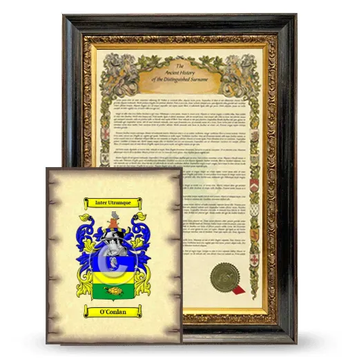 O'Conlan Framed History and Coat of Arms Print - Heirloom