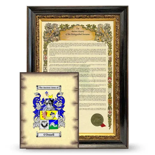O'Donell Framed History and Coat of Arms Print - Heirloom