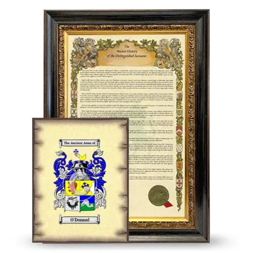 O'Donnal Framed History and Coat of Arms Print - Heirloom