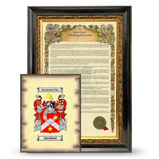 Aberdeind Framed History and Coat of Arms Print - Heirloom
