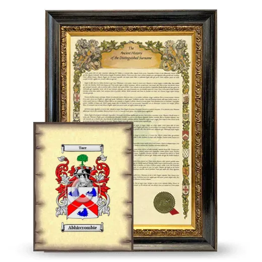 Abhircrombie Framed History and Coat of Arms Print - Heirloom
