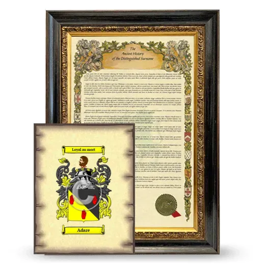 Adare Framed History and Coat of Arms Print - Heirloom