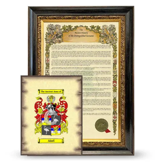 Aisel Framed History and Coat of Arms Print - Heirloom