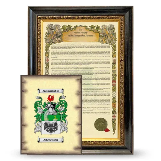 Aitchenson Framed History and Coat of Arms Print - Heirloom