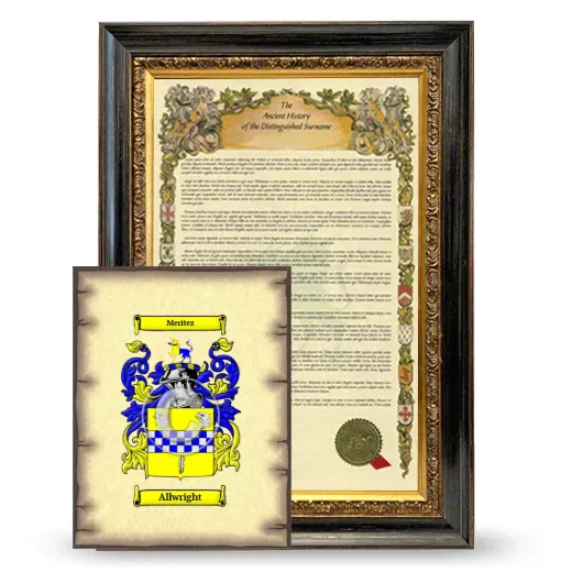 Allwright Framed History and Coat of Arms Print - Heirloom