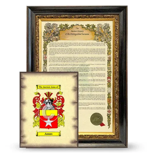 Annas Framed History and Coat of Arms Print - Heirloom
