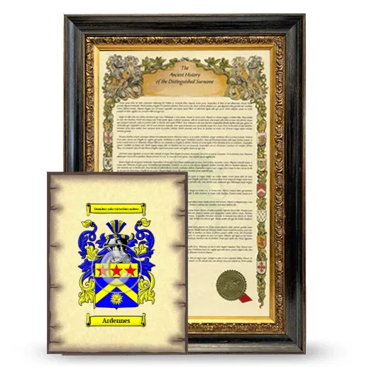 Ardennes Framed History and Coat of Arms Print - Heirloom