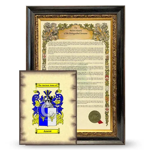 Asscot Framed History and Coat of Arms Print - Heirloom