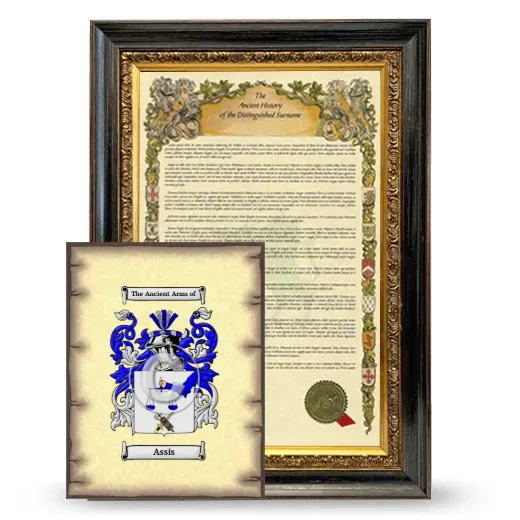 Assis Framed History and Coat of Arms Print - Heirloom
