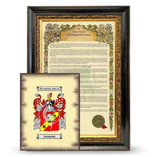 Assmann Framed History and Coat of Arms Print - Heirloom