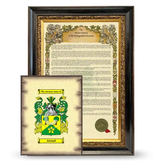 Atread Framed History and Coat of Arms Print - Heirloom